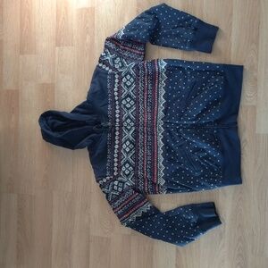 Vtg Polo Ralph Lauren Nordic Full Zipper Lined Hoodie Men's Size L